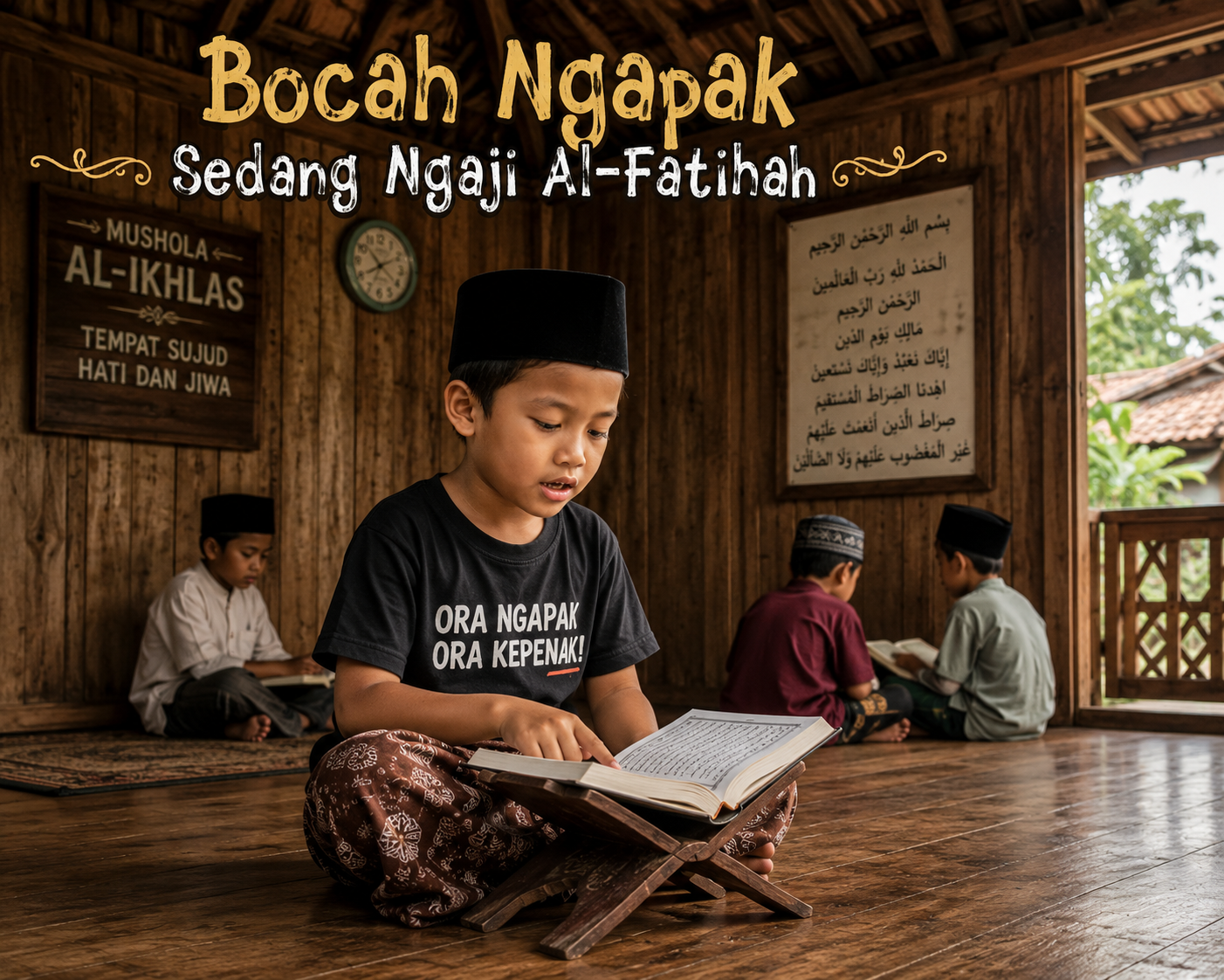 Artine Surat Al-Fatihah Basa Ngapak Gampang, Ben Salate Makin Khusyuk